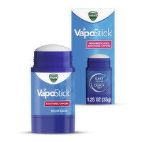 Vicks VapoStick, Invisible Solid Balm with Soothing Vicks Vapors, Non-Medicated, 1.25 Ounce