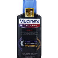 Mucinex Night Shift Sinus, Night Time, 6 Ounce