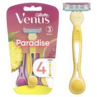 Venus Simply 3 Paradise Women's Disposable Razor, 4 Each