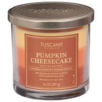 Tuscany Candle Candle, Pumpkin Cheesecake, 14 Ounce