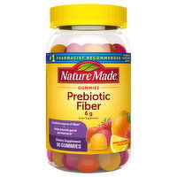 Nature Made Prebiotic Fiber, 6 mg, Gummies, Orange Strawberry & Lemon, 90 Each