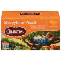 Celestial Seasonings Sleepytime Herbal Tea, Caffeine Free, Peach, Tea Bags, 20 Each