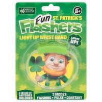 Magic Seasons Wrist Band, Light Up, Fun Flashers, St. Patrick's, Age 8+, 1 Each