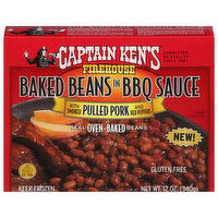 Captain Kens Firehouse Oven-Baked Baked Beans in BBQ Sauce, 12 Ounce