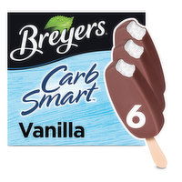 Breyers CarbSmart Vanilla Bars, 6 Each