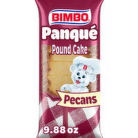 Bimbo Plain Pound Cake with Pecans, Individual, 9.88 oz, 9.88 Ounce