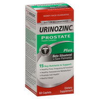 Urinozinc Prostate Plus, Beta Sitosterol + Saw Palmetto, Caplets, 60 Each