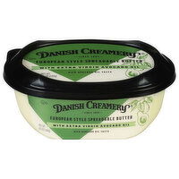 Danish Creamery Spreadable Butter, European Style, 6.5 Ounce