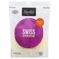 Essential Everyday Cheese, Swiss, Fancy Cut, 6 Ounce