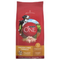 Purina One Dog Food, Natural, Chicken & Rice Formula, Adult, 8 Pound