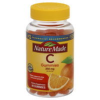 Nature Made Vitamin C, 250 mg, Gummies, Tangerine, 80 Each