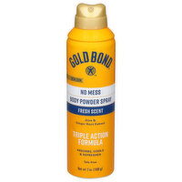 Gold Bond Body Powder Spray, No Mess, Fresh Scent, 7 Ounce