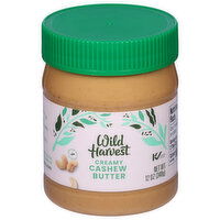Wild Harvest Cashew Butter, Creamy, 12 Ounce