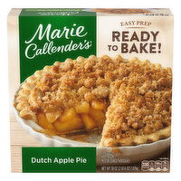 Marie Callender's Dutch Apple Pie Ready to Bake Frozen Dessert, 38 Ounce