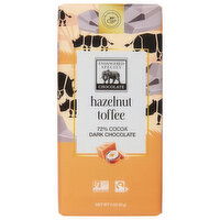 Endangered Species Dark Chocolate, Hazelnut Toffee, 72% Cocoa, 3 Ounce