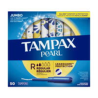 Tampax Pearl Tampax Pearl Tampons, Regular 50 Ct, 50 Each