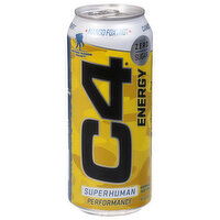 C4 Energy Drink, Performance, Zero Sugar, Mango Foxtrot, 16 Fluid ounce