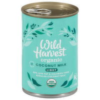 Wild Harvest Coconut Milk, Organic, Light, 13.5 Fluid ounce