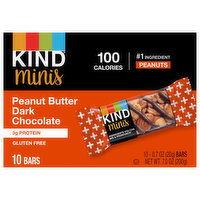 Kind Bars, Peanut Butter Dark Chocolate, Minis, 10 Each