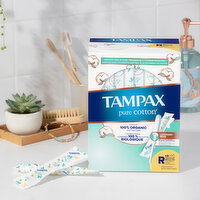 Tampax Pure Cotton Tampax Pure Cotton Tampons, Regular, 24 Ct,, 24 Each