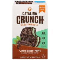 Catalina Crunch Sandwich Cookies, Chocolate Mint, Keto Friendly, 16 Each