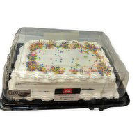 Cub Bakery 1/4 Sheet Chocolate Cake with White Buttercream, 1 Each