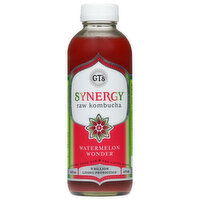 GT's Synergy Kombucha, Raw, Watermelon Wonder, 16 Fluid ounce