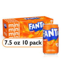 Fanta Orange Soda, 10 Each