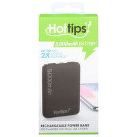 Hottips! Power Bank, Rechargeable, 5,000mAh, 1 Each