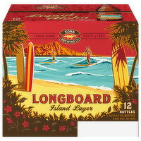 Kona Brewing Co Beer, Island Lager, Longboard, 12 Each