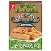 Screamin' Sicilian Pizza Co. Rolls, Loaded, Pepperoni, 5 Each