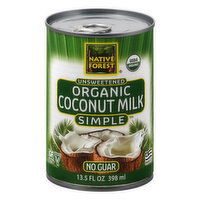 Native Forest Simple Coconut Milk, Organic, Unsweetened, 13.5 Ounce
