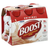 Boost Nu, tritional Drink, Complete, OriginalStrawberry Bliss, 6 Each