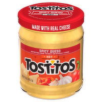 Tostitos Spicy Queso, Hot, 15 Ounce