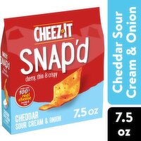 Cheez-It Snap'd Cheese Cracker Chips, Cheddar Sour Cream and Onion, 7.5 Ounce