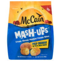 McCain Mash-Ups Mashed Potato Bites, Crispy, Cheesy, Mild Cheddar, 12 Ounce