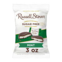 Russell Stover Sugar Free Sugar Free Mint Patties in Dark Chocolate, 3 oz. bag (≈ 6 pieces), 3 Ounce