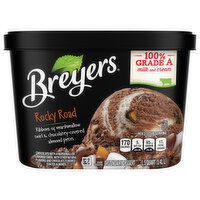 Breyers Frozen Dairy Dessert, Rocky Road, 1.5 Quart