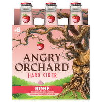 Angry Orchard Hard Cider, Rose, 6 Each