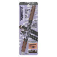 Maybelline Express Brow Pencil + Powder, 2-in-1, Medium Brown 257, 1 Each