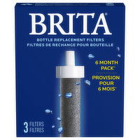 Brita Bottle Replacement Filters, 3 Each