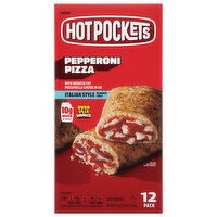 Hot Pockets Sandwich, Pepperoni Pizza, Italian Style, 12 Each