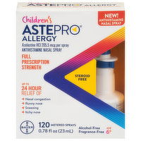 Astepro Nasal Spray, Antihistamine, Full Prescription Strength, Allergy, Children's, 0.78 Fluid ounce