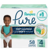 Pampers Pure Protection Pampers Pure Diapers, Size 4, 58, 58 Each