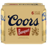 Coors Banquet Beer, 6 Each