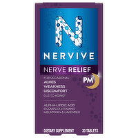 Nervive Nerve Relief, PM, Tablets, 30 Each