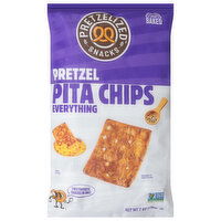 Pretzelized Snacks Pita Chips, Everything, Pretzel, 7 Ounce