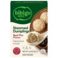 Bibigo Steamed Beef Pho Flavor Dumplings, 6 Each