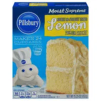 Pillsbury Moist Supreme Cake Mix, Premium, Lemon, 15.25 Ounce