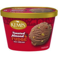 Kemps Toasted Almond Fudge Ice Cream, 1.5 Quart
